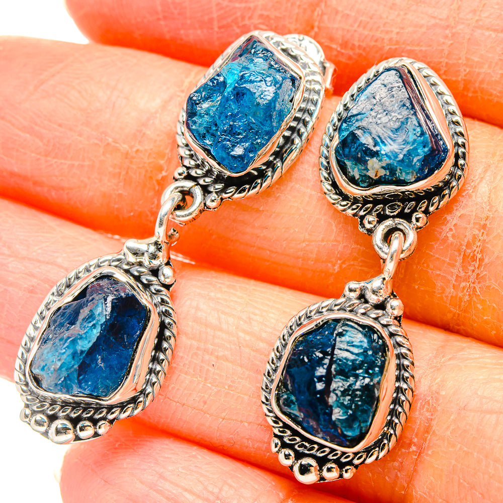 Apatite Earrings handcrafted by Anasilvercos - EARR431464