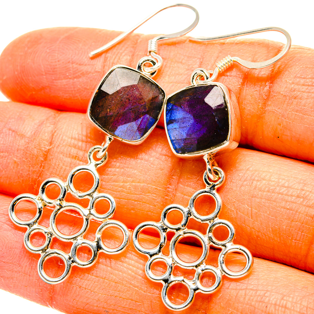Labradorite Earrings handcrafted by Anasilvercos - EARR431531