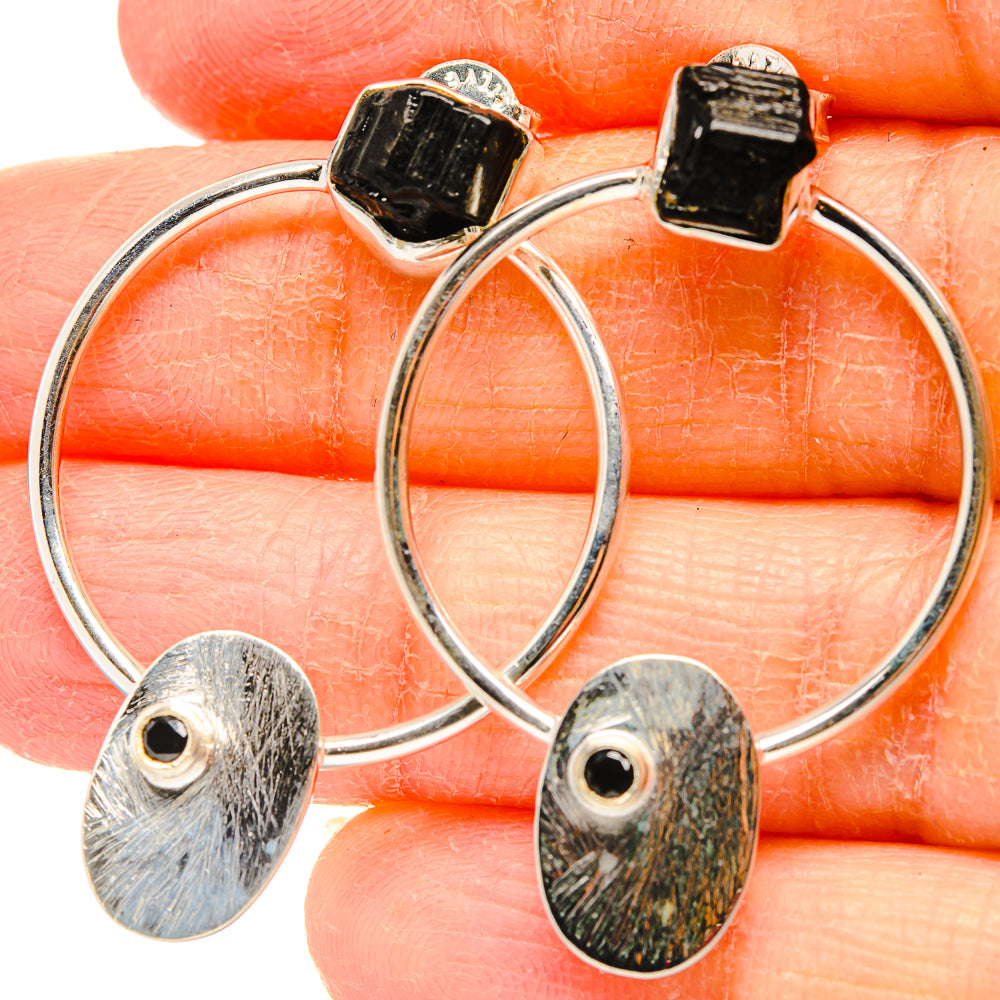 Black Tourmaline Earrings handcrafted by Anasilvercos - EARR431576