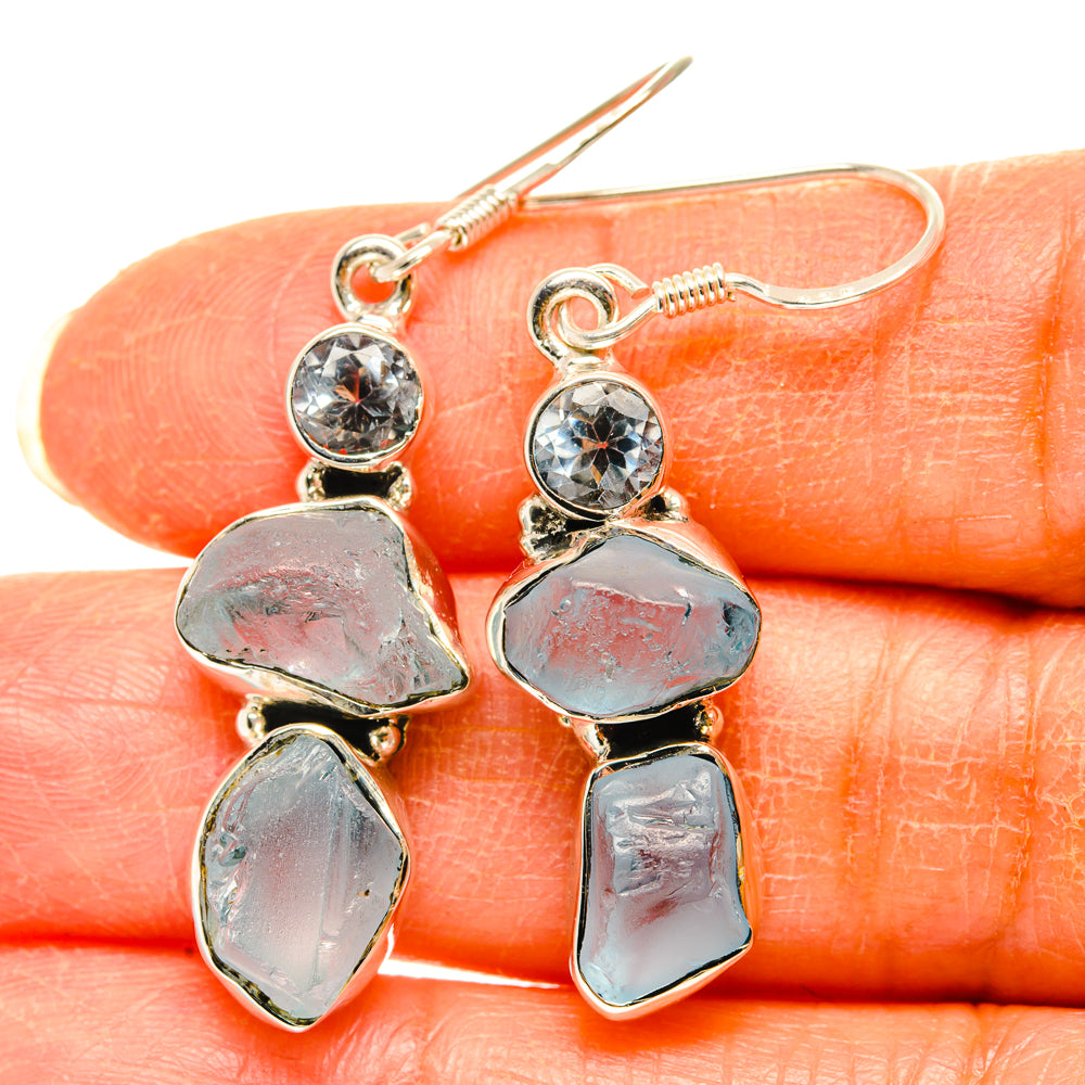 Aquamarine, Blue Topaz Earrings handcrafted by Anasilvercos - EARR428564