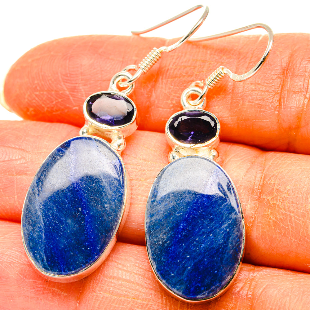 Sodalite, Tanzanite Earrings handcrafted by Anasilvercos - EARR428578