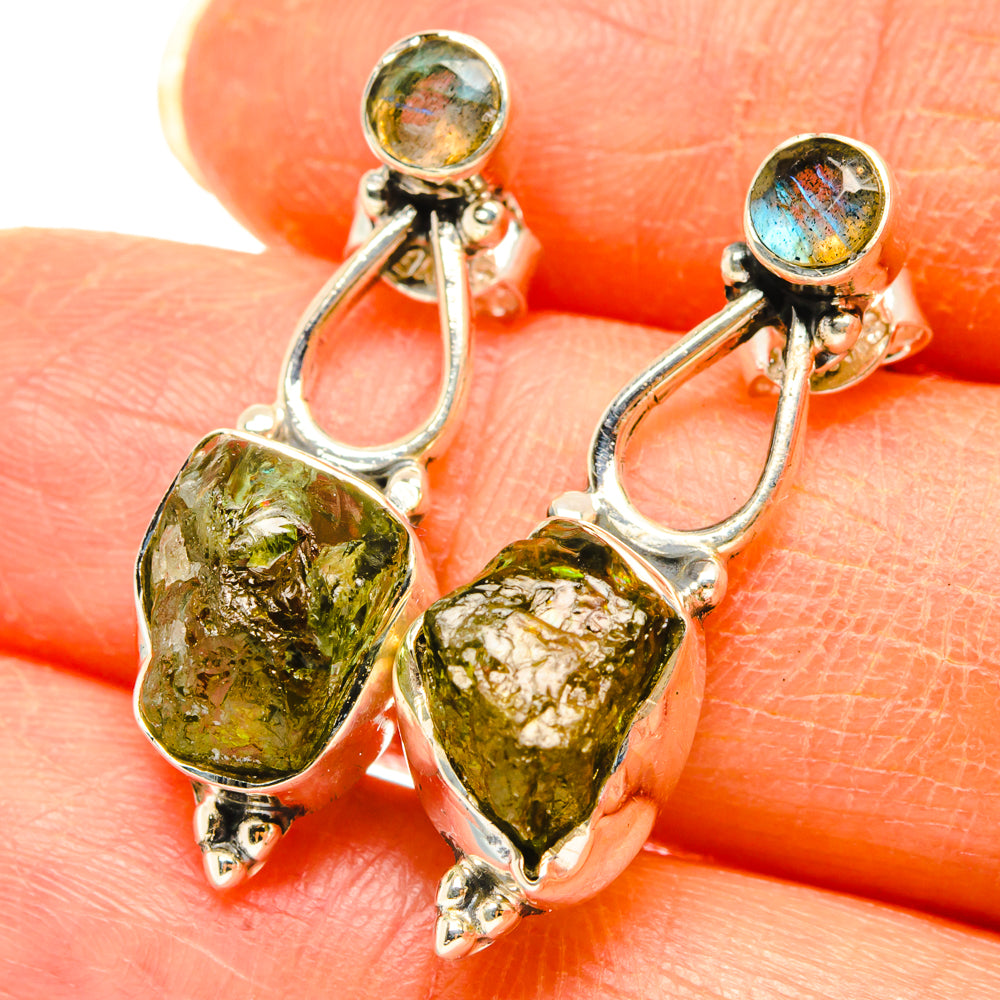Peridot, Labradorite Earrings handcrafted by Anasilvercos - EARR428579