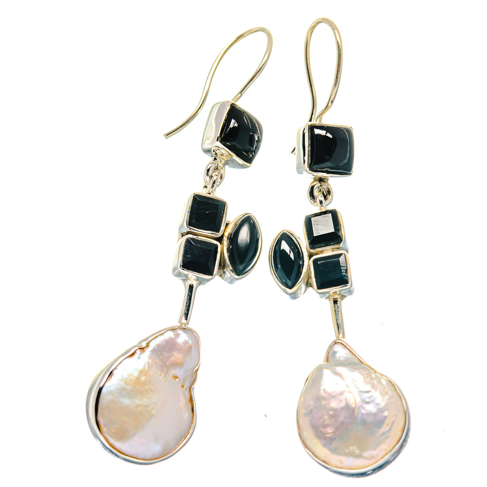 Mother Of Pearl Earrings handcrafted by Anasilvercos - EARR423571