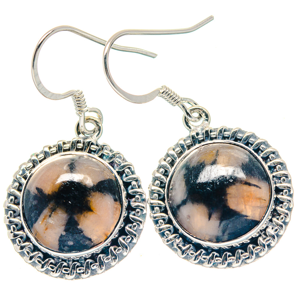 Chiastolite Earrings handcrafted by Anasilvercos - EARR423576