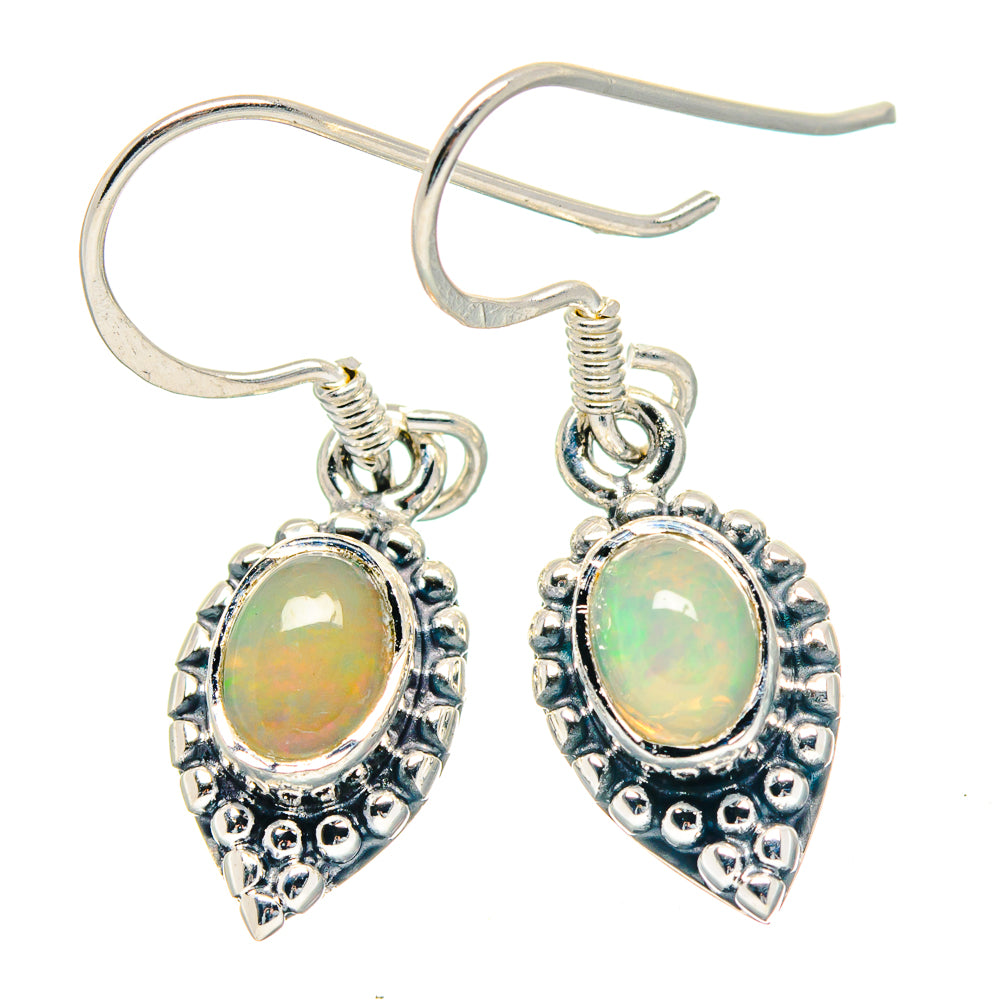 Ethiopian Opal Earrings handcrafted by Anasilvercos - EARR423579