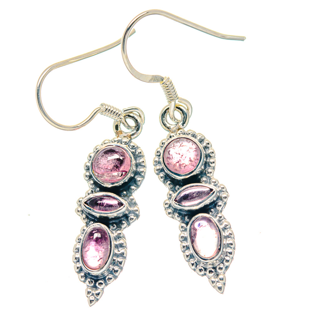 Pink Tourmaline Earrings handcrafted by Anasilvercos - EARR423586