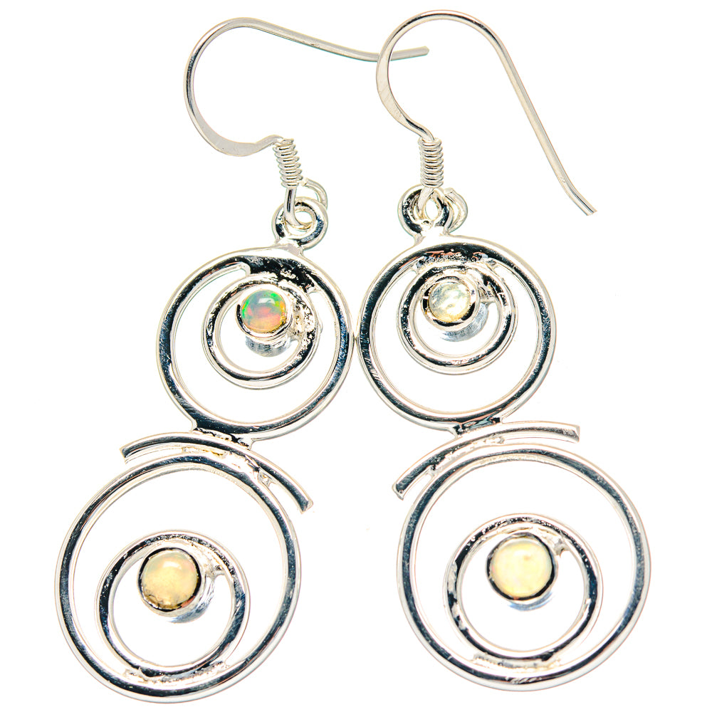 Ethiopian Opal Earrings handcrafted by Anasilvercos - EARR423589