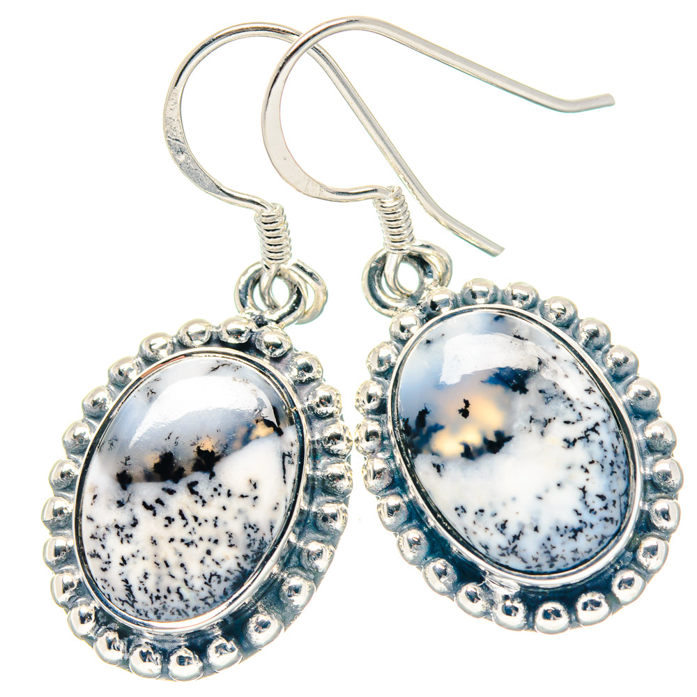 Dendritic Opal Earrings handcrafted by Anasilvercos - EARR423596