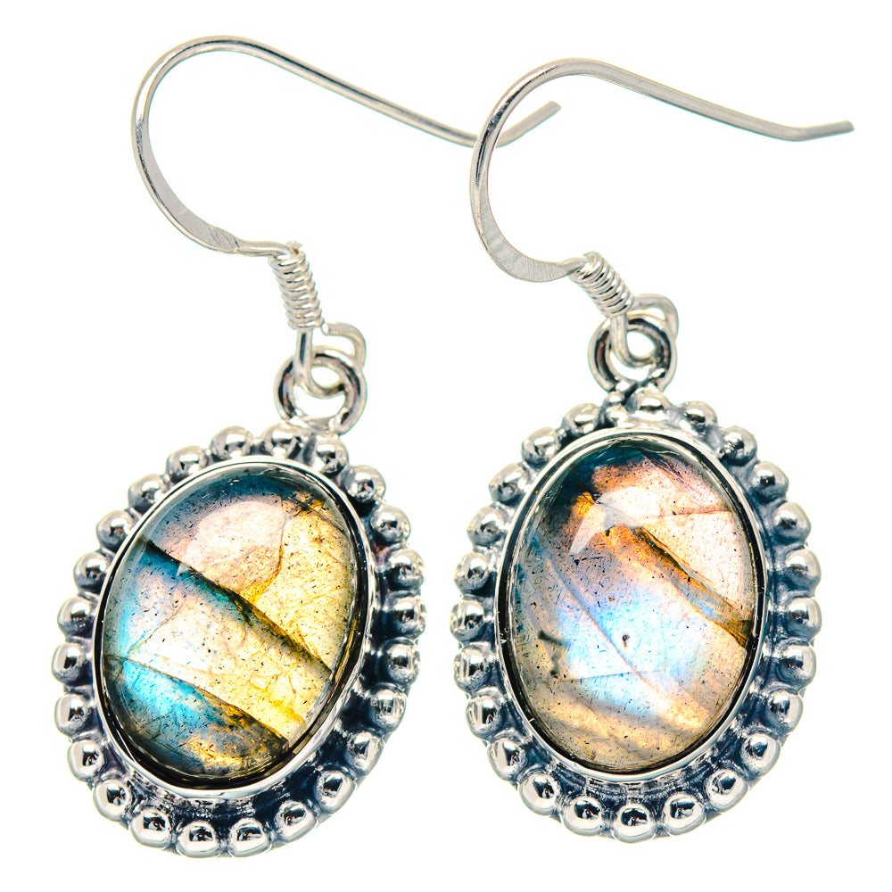 Labradorite Earrings handcrafted by Anasilvercos - EARR423605