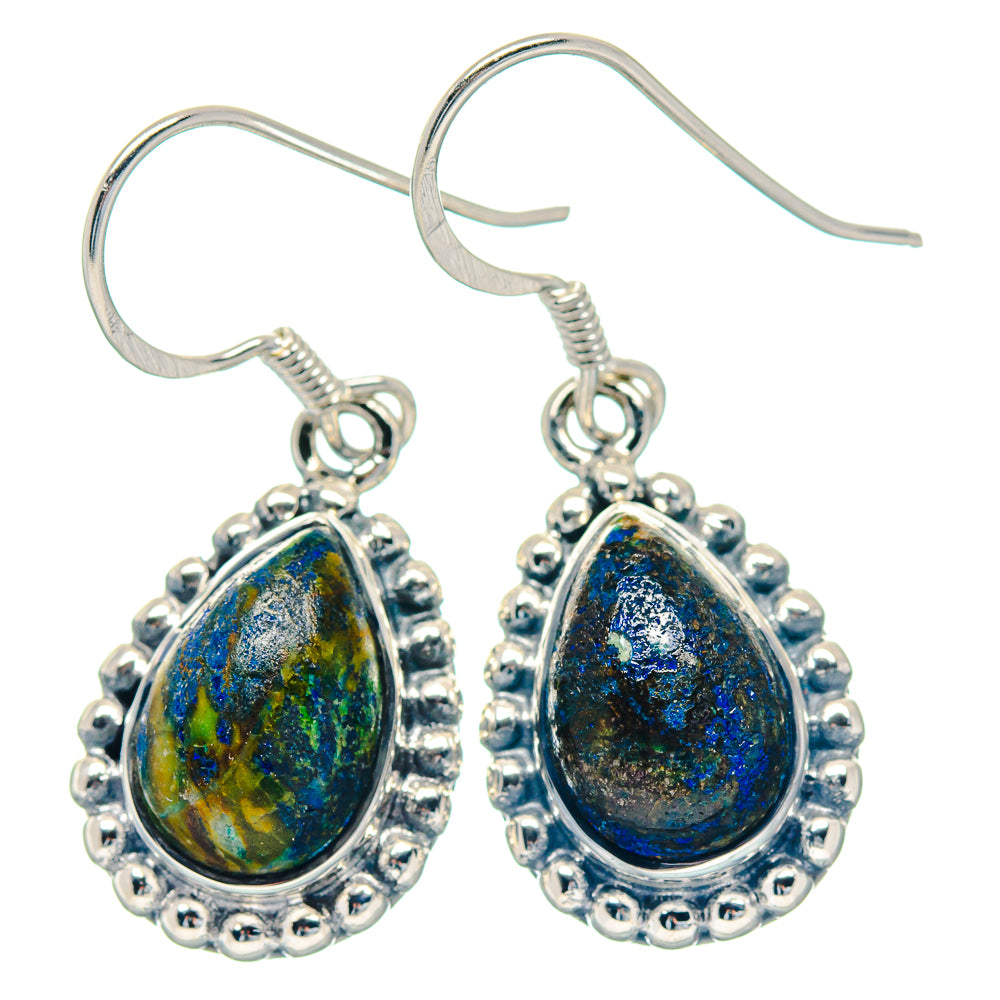 Azurite Earrings handcrafted by Anasilvercos - EARR423611