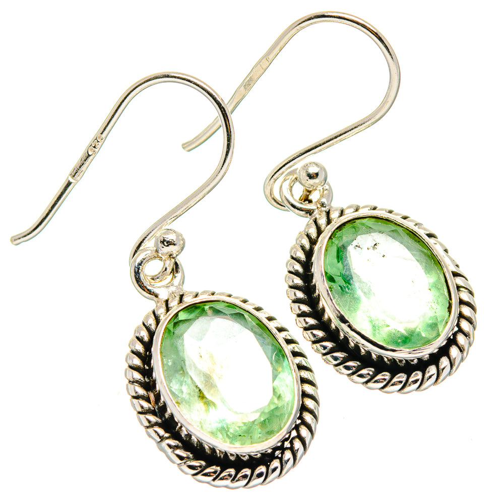 Prehnite Earrings handcrafted by Anasilvercos - EARR423619
