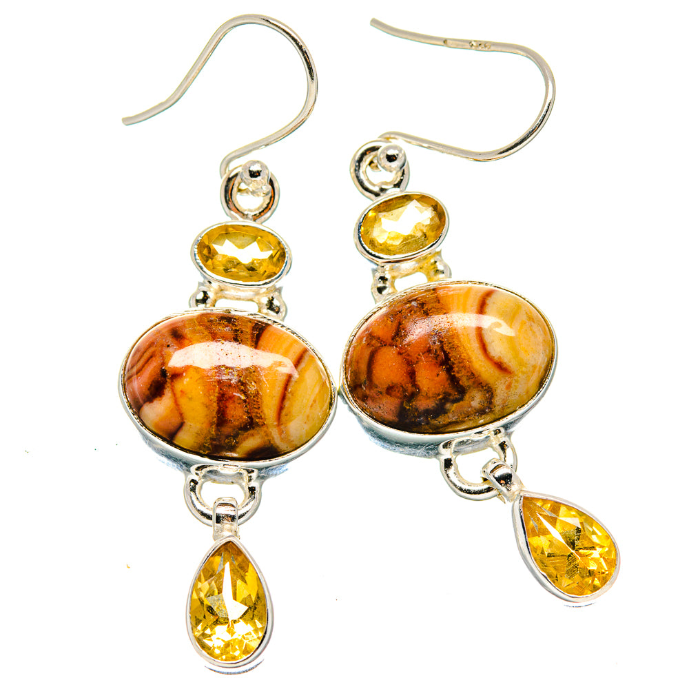 Mookaite Earrings handcrafted by Anasilvercos - EARR423628
