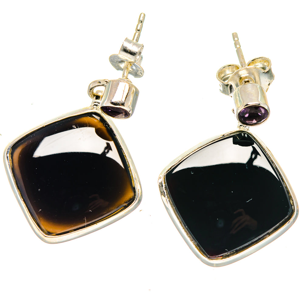 Black Onyx Earrings handcrafted by Anasilvercos - EARR423638