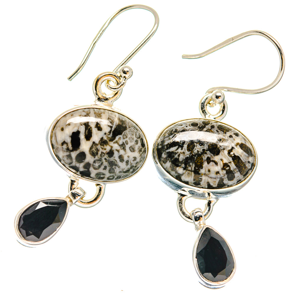 Pinolith Jasper Earrings handcrafted by Anasilvercos - EARR423670