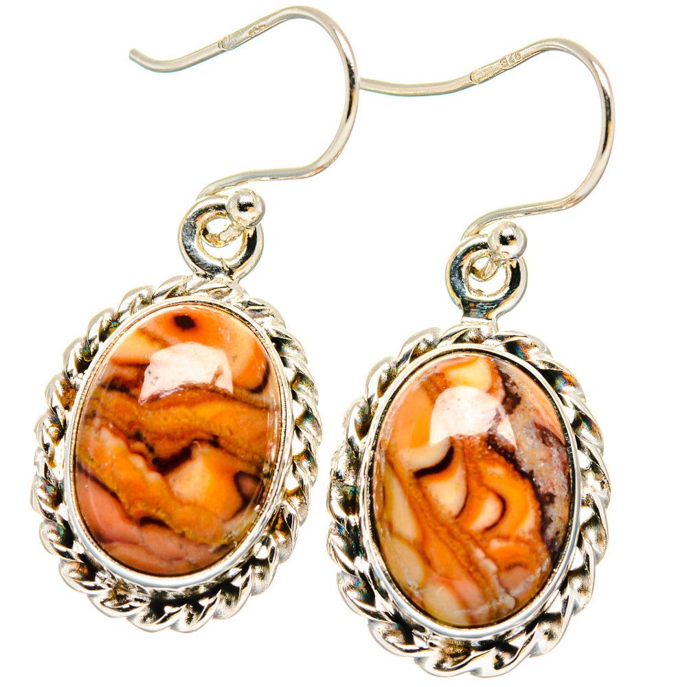 Wild Horse Jasper Earrings handcrafted by Anasilvercos - EARR423687