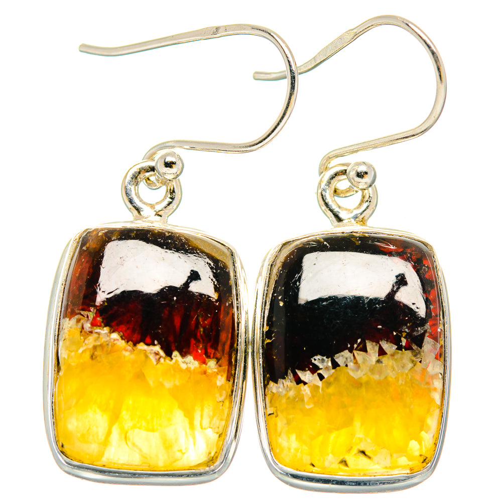 Septarian Nodule Earrings handcrafted by Anasilvercos - EARR423689