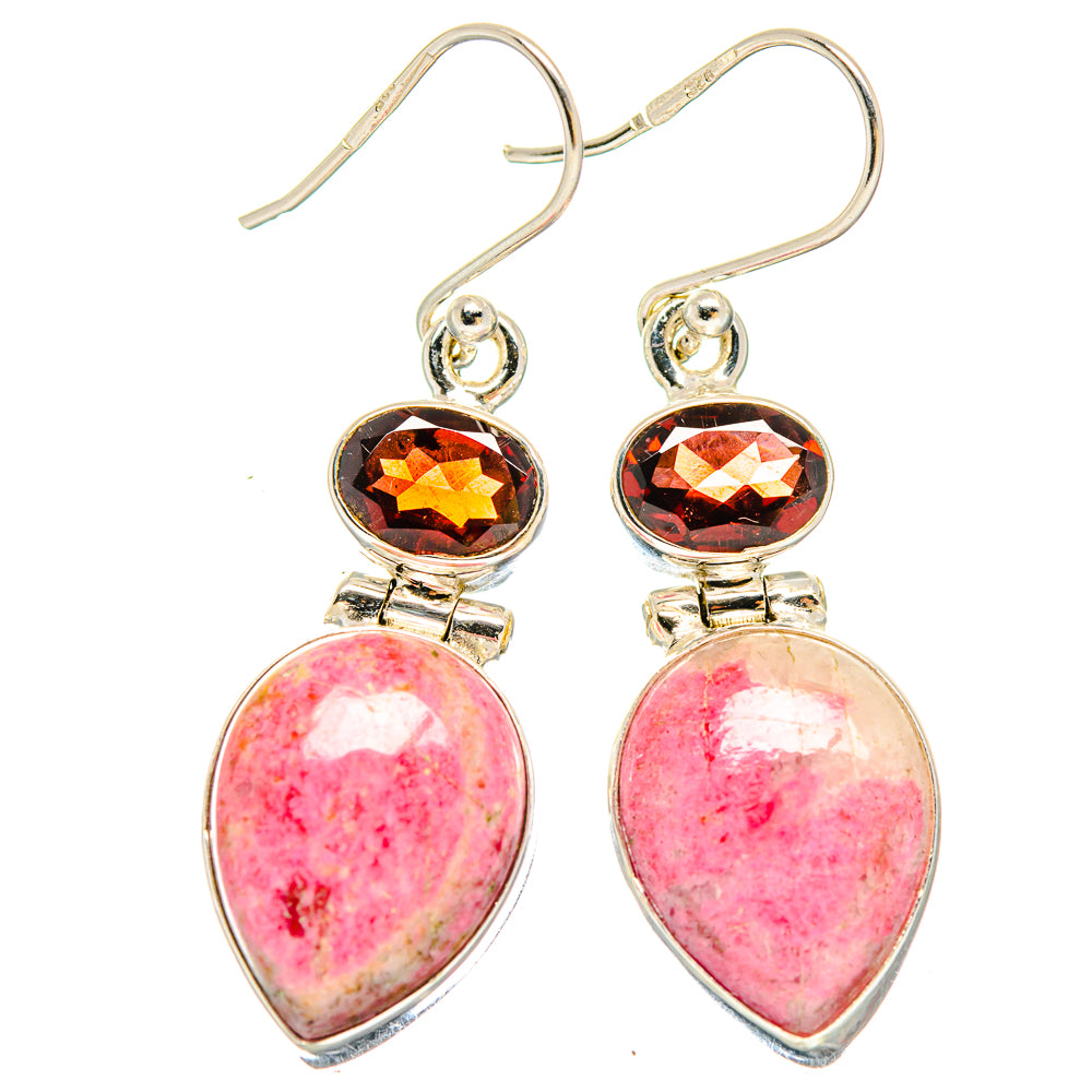 Rhodochrosite Earrings handcrafted by Anasilvercos - EARR423710
