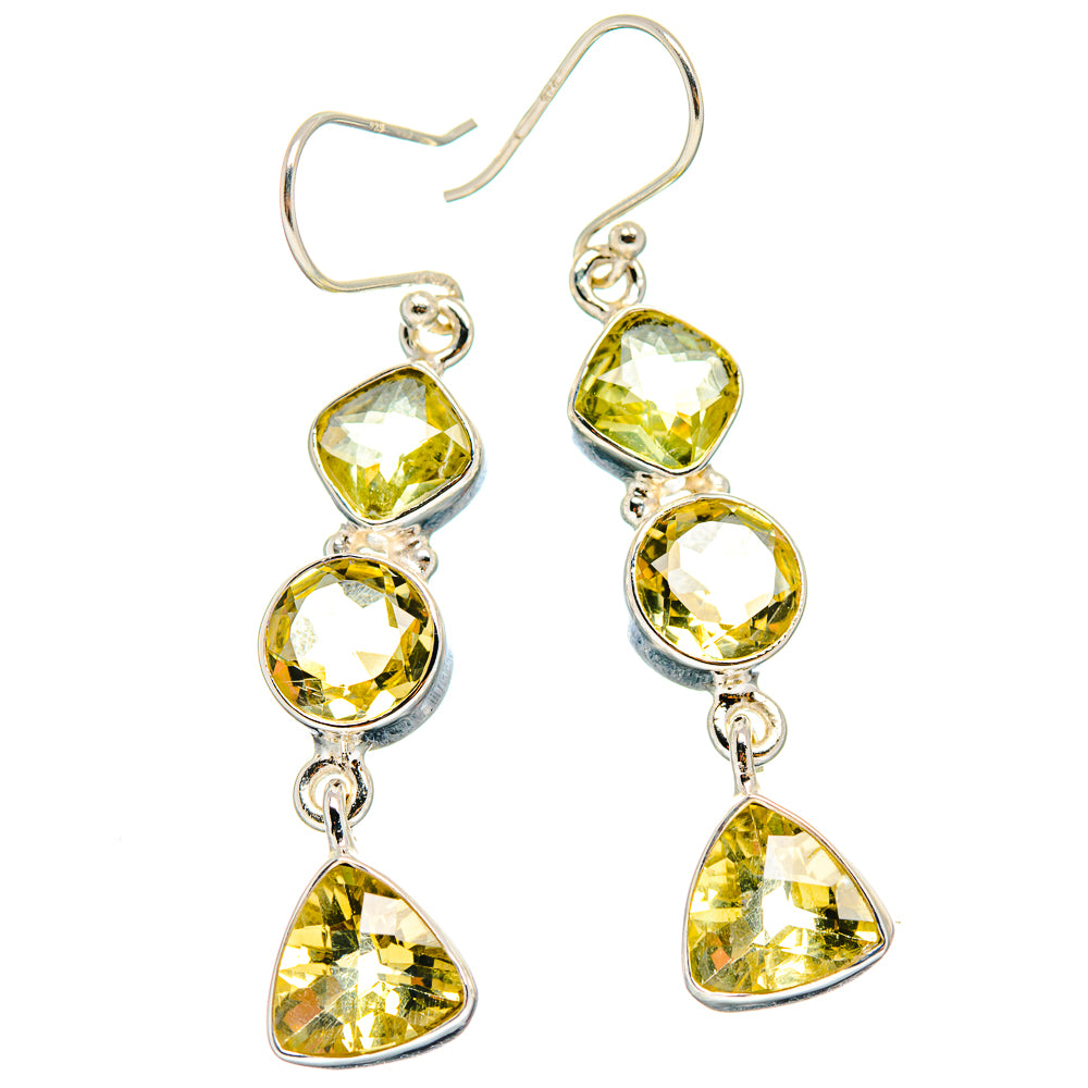 Citrine Earrings handcrafted by Anasilvercos - EARR423715