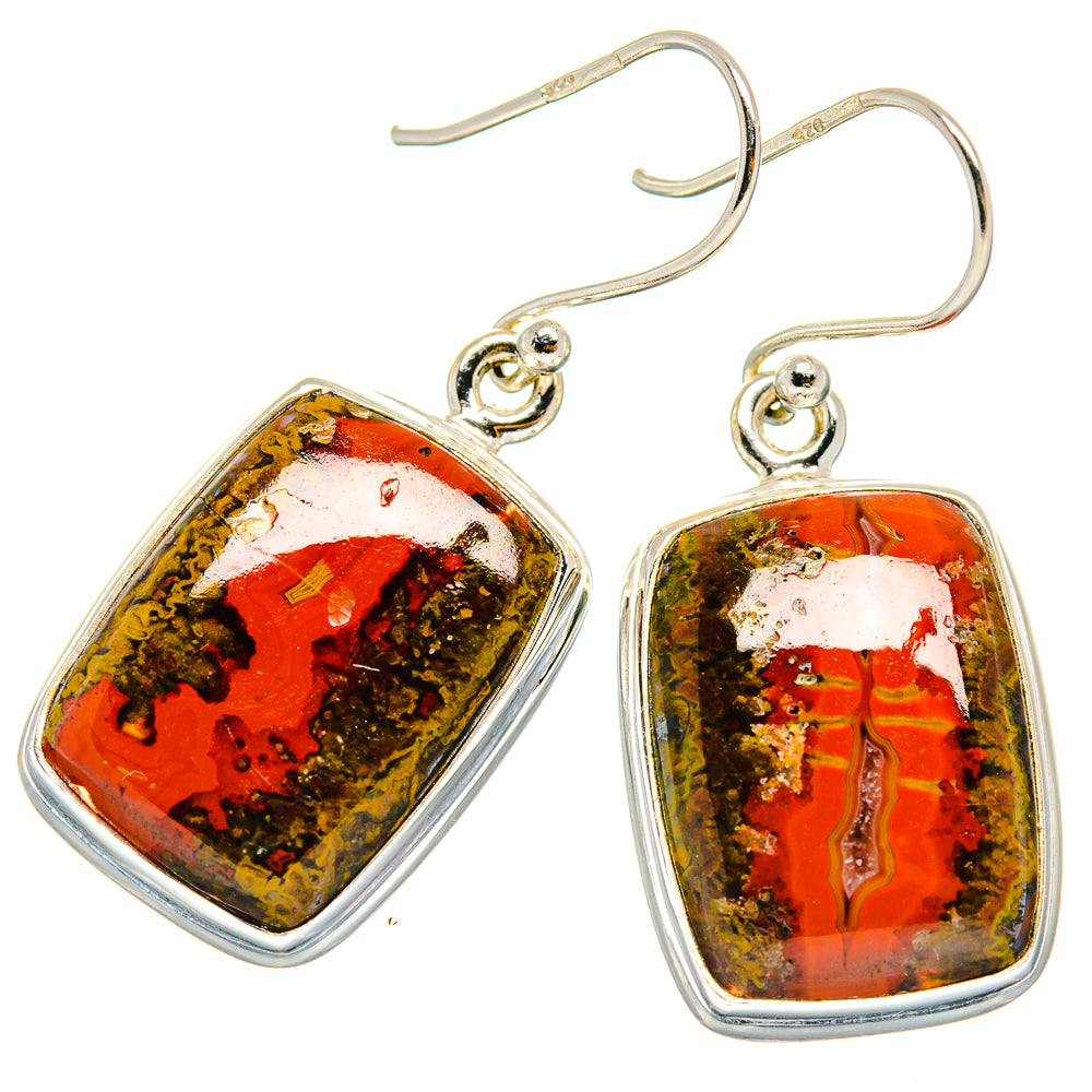 Moroccan Agate Earrings handcrafted by Anasilvercos - EARR423722
