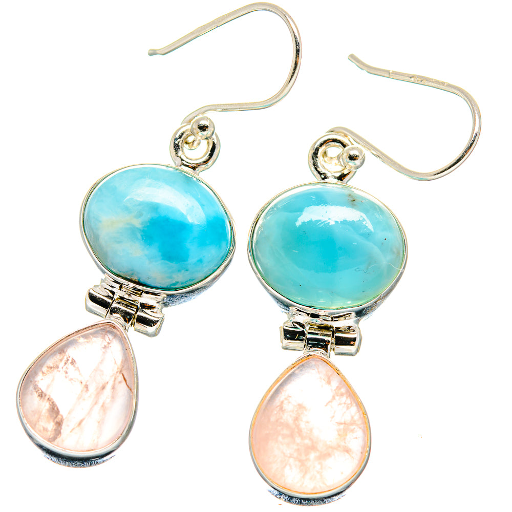 Larimar Earrings handcrafted by Anasilvercos - EARR423723
