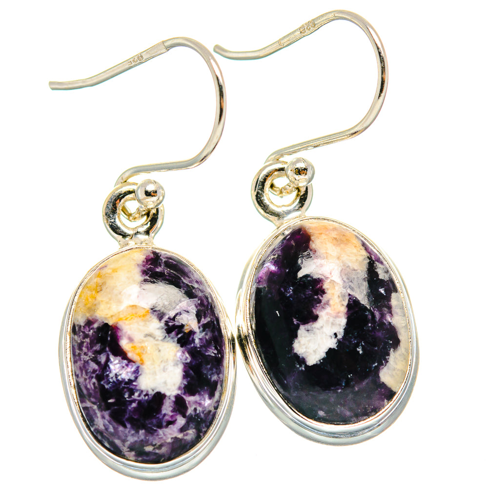 Lepidolite Earrings handcrafted by Anasilvercos - EARR423733