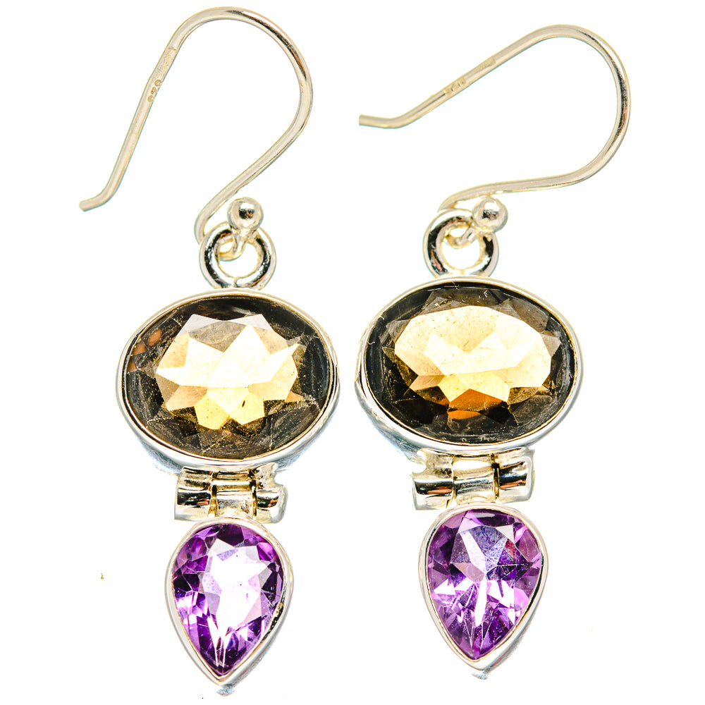 Smoky Quartz Earrings handcrafted by Anasilvercos - EARR423735