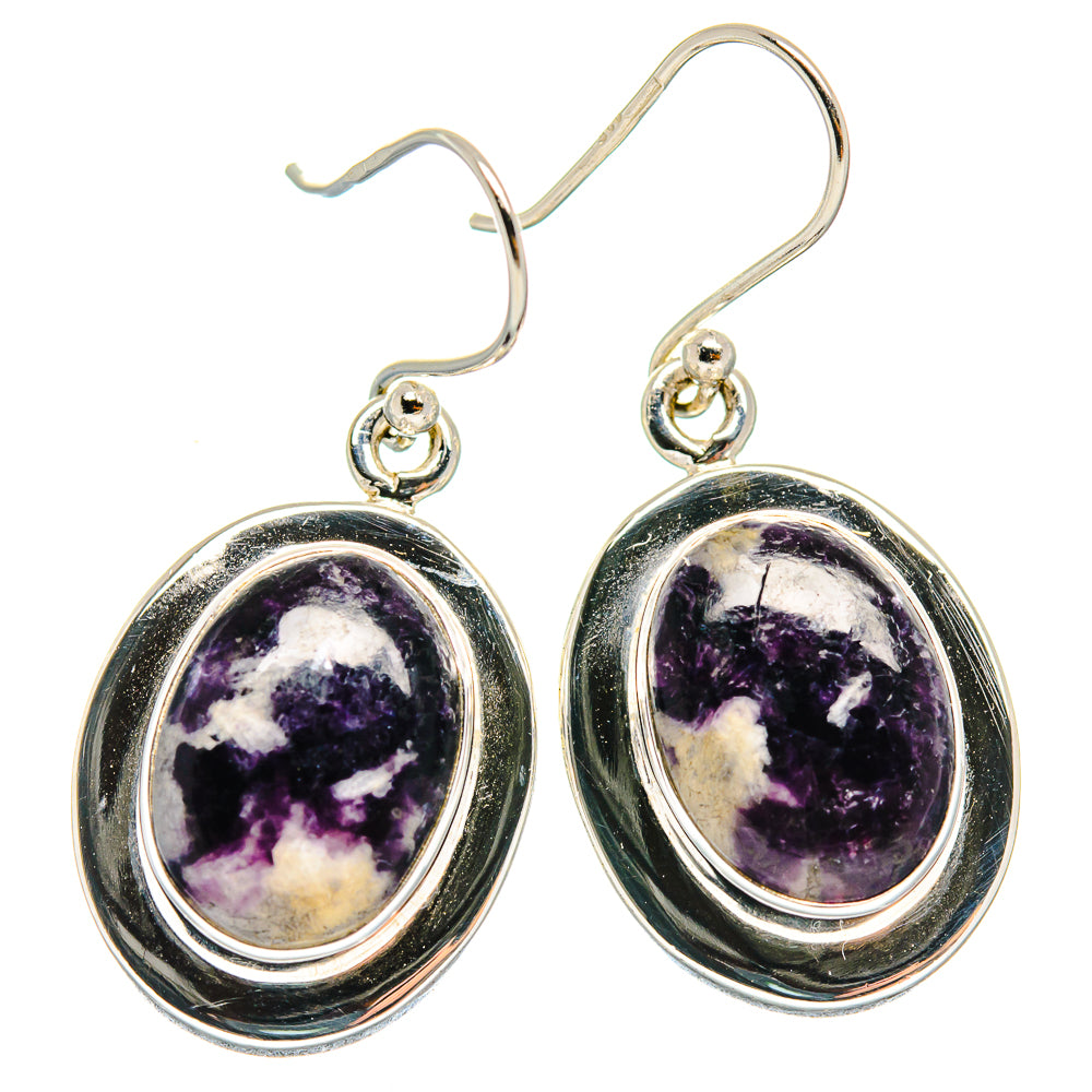 Lepidolite Earrings handcrafted by Anasilvercos - EARR423736