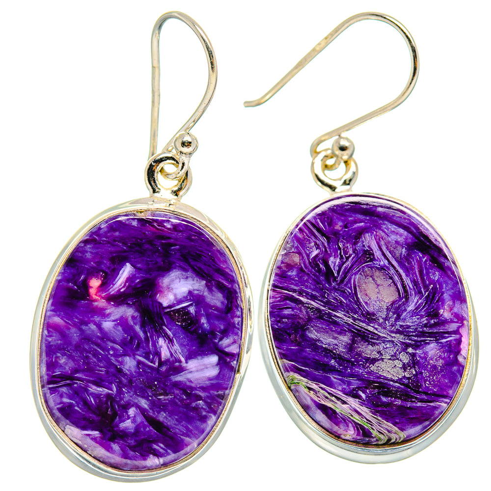 Charoite Earrings handcrafted by Anasilvercos - EARR423737