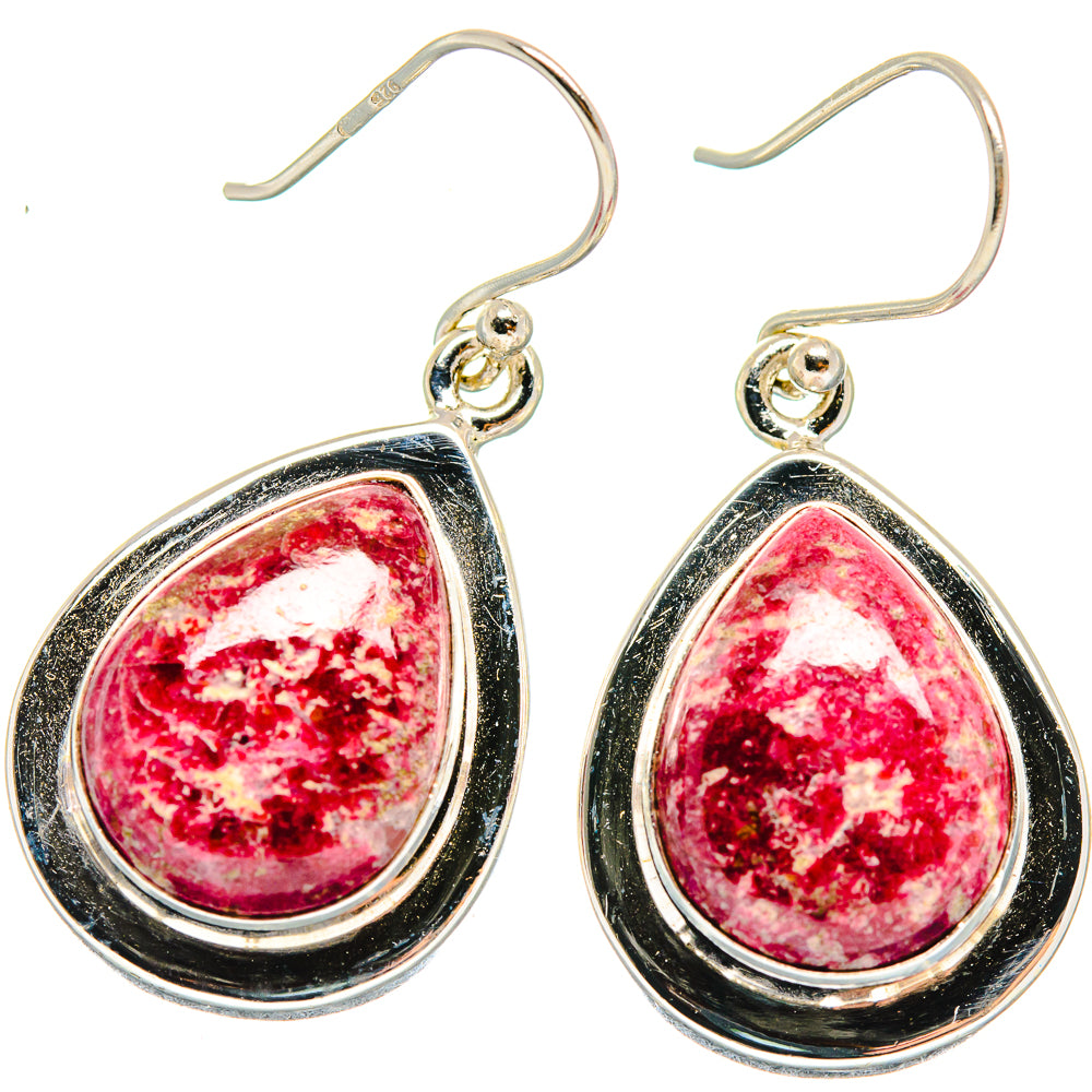 Thulite Earrings handcrafted by Anasilvercos - EARR423747