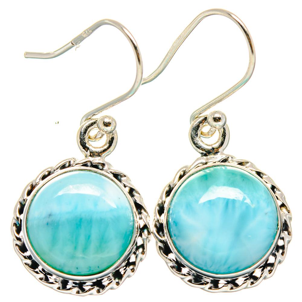 Larimar Earrings handcrafted by Anasilvercos - EARR423752