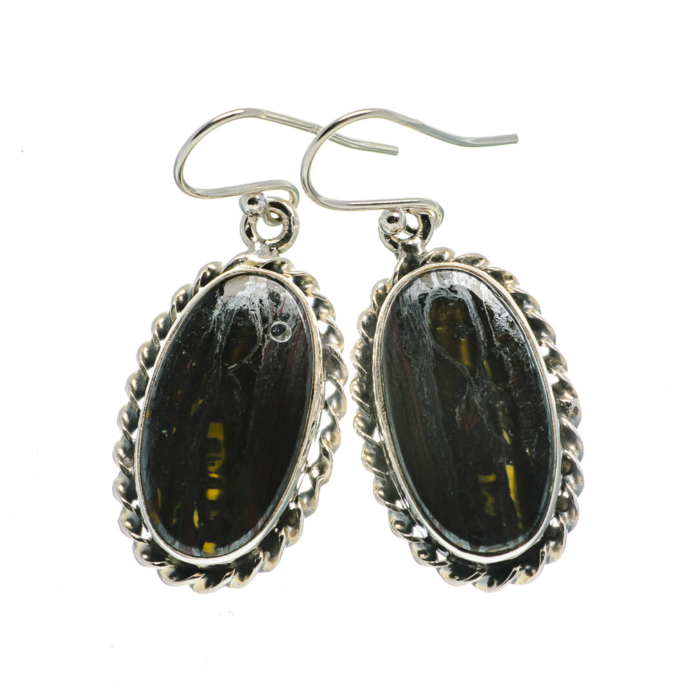Red Tiger Iron Earrings handcrafted by Anasilvercos - EARR389082