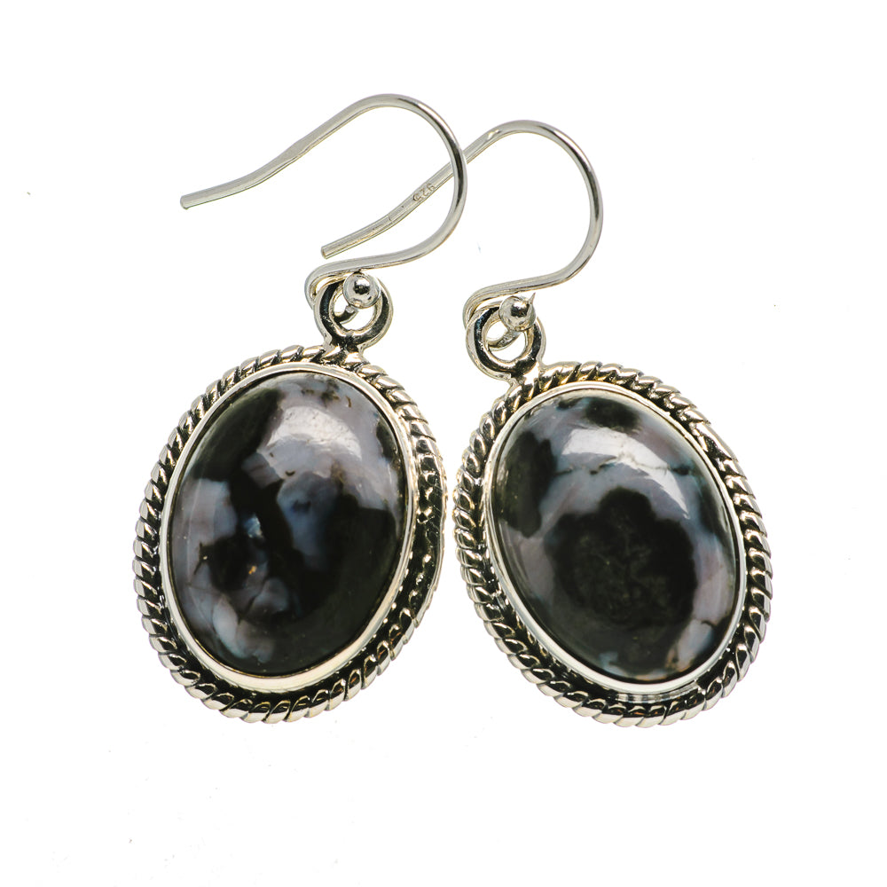 Gabbro Stone Earrings handcrafted by Anasilvercos - EARR392622