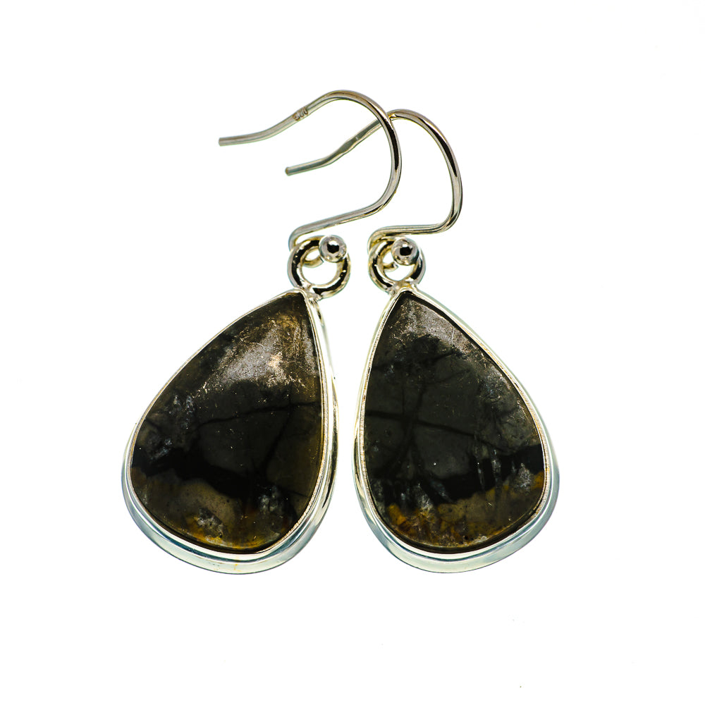 Picasso Jasper Earrings handcrafted by Anasilvercos - EARR395124