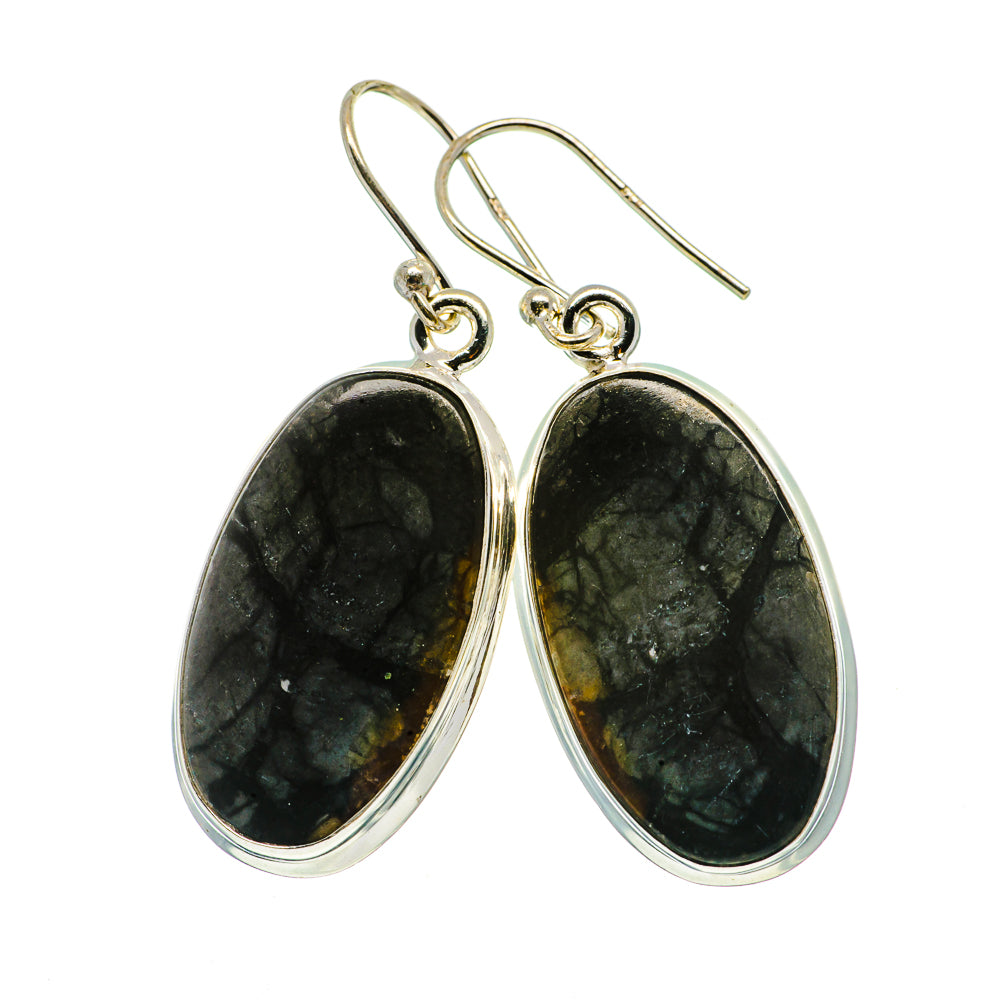 Picasso Jasper Earrings handcrafted by Anasilvercos - EARR397674
