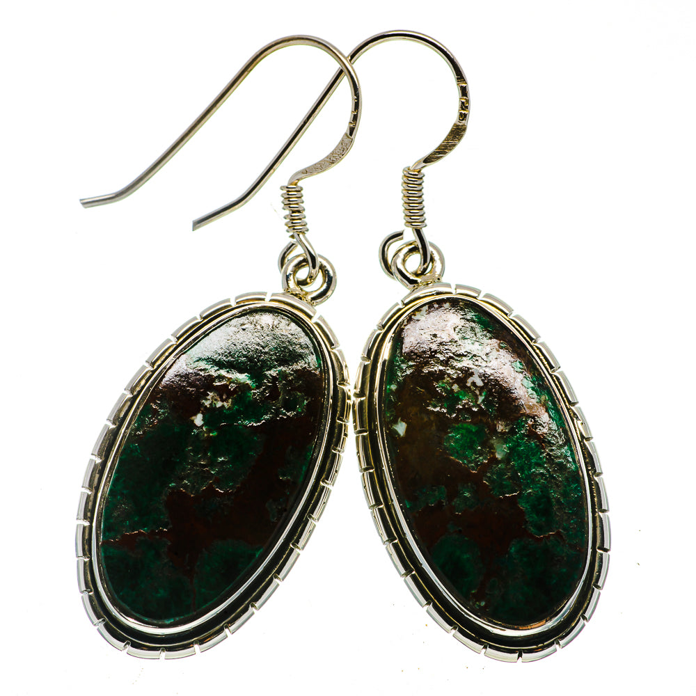 Chrysocolla Earrings handcrafted by Anasilvercos - EARR399612