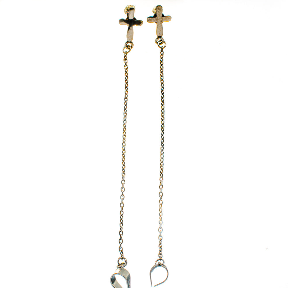 Cross Earrings handcrafted by Anasilvercos - EARR399919