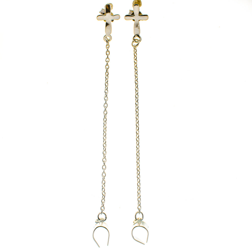 Cross Earrings handcrafted by Anasilvercos - EARR400295