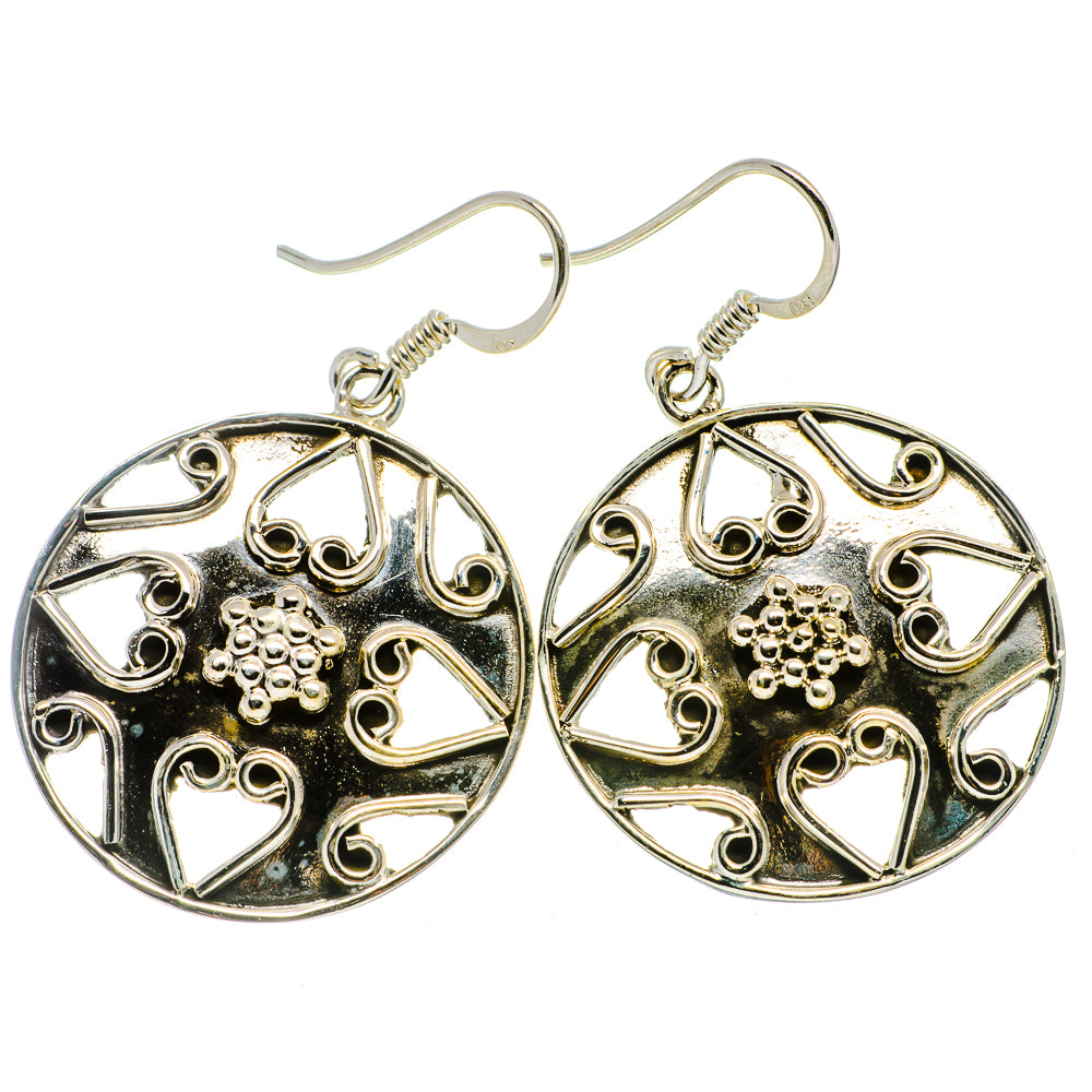 Floral Pattern Earrings handcrafted by Anasilvercos - EARR400377