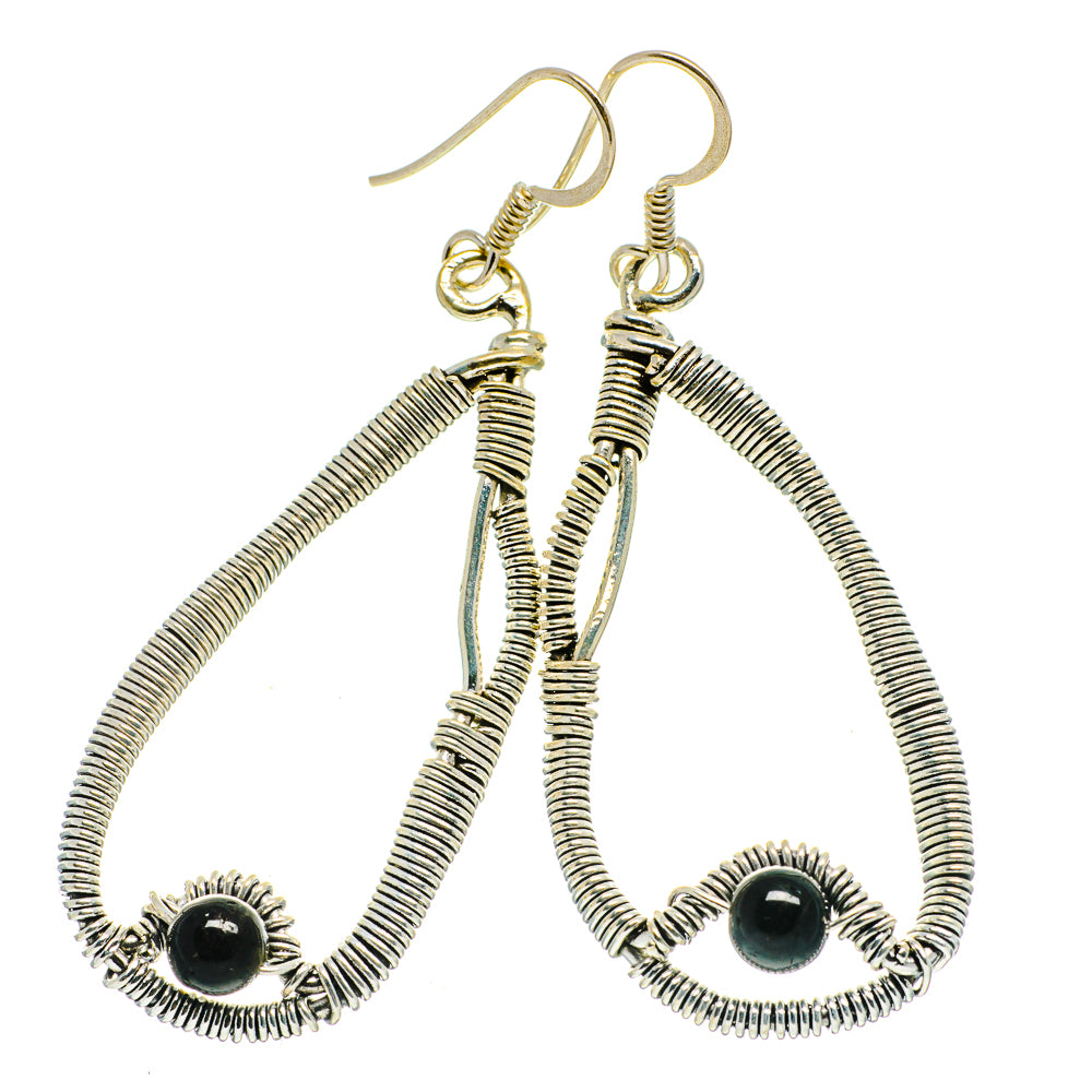 Black Onyx Earrings handcrafted by Anasilvercos - EARR400529