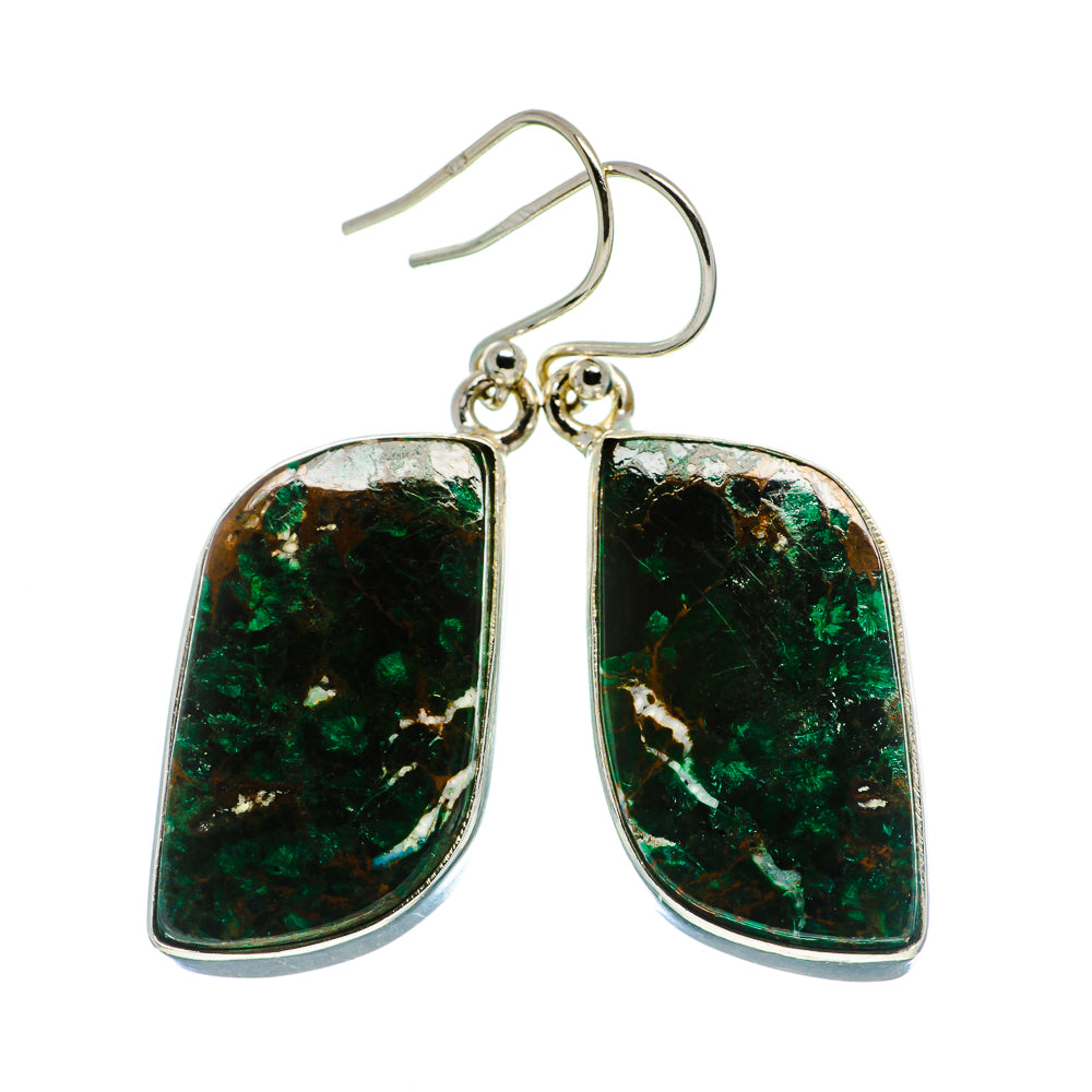 Chrysocolla Earrings handcrafted by Anasilvercos - EARR400750