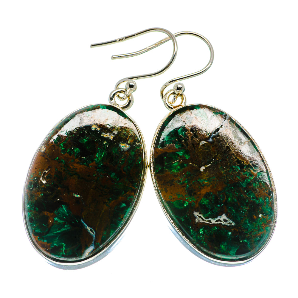 Chrysocolla Earrings handcrafted by Anasilvercos - EARR400779