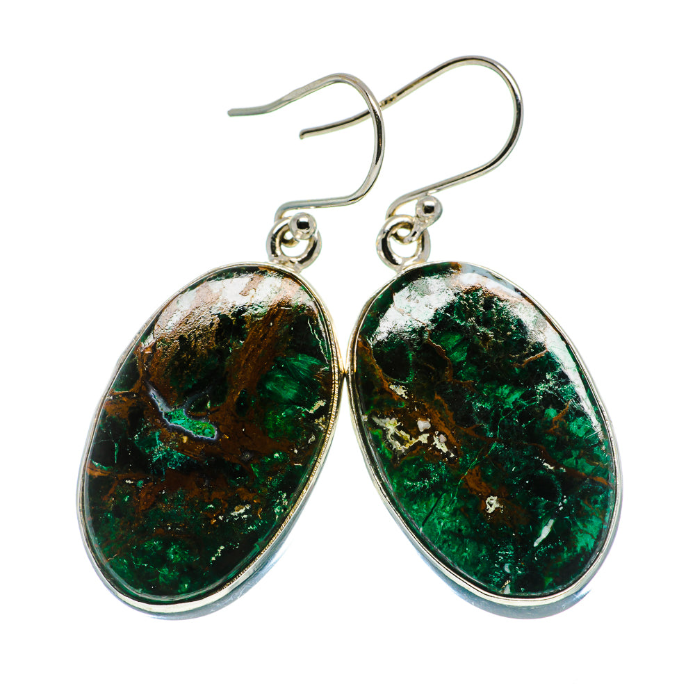 Chrysocolla Earrings handcrafted by Anasilvercos - EARR401276
