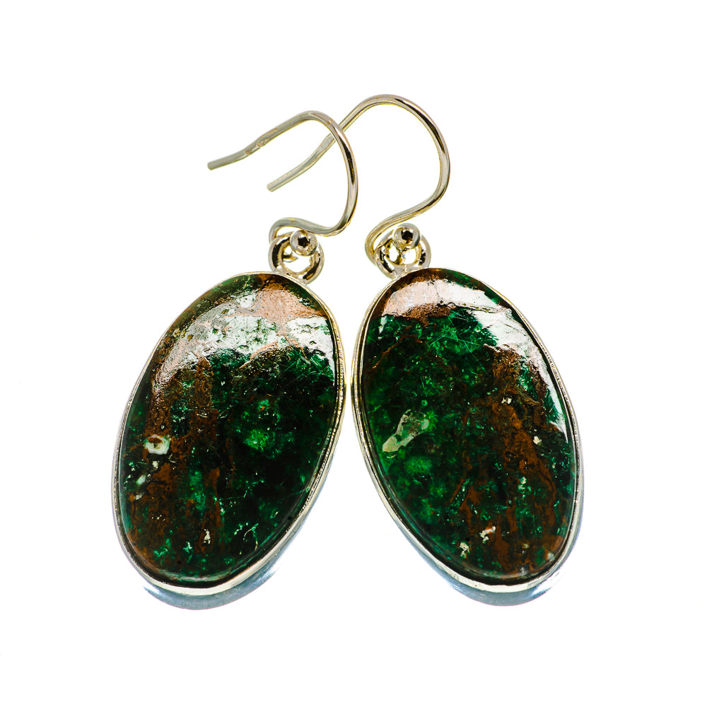 Chrysocolla Earrings handcrafted by Anasilvercos - EARR401431