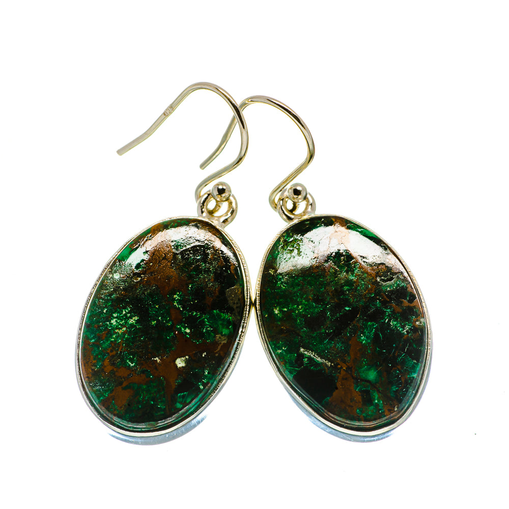 Chrysocolla Earrings handcrafted by Anasilvercos - EARR401575