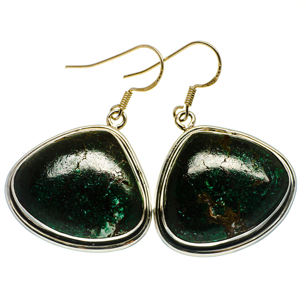 Chrysocolla Earrings handcrafted by Anasilvercos - EARR401941