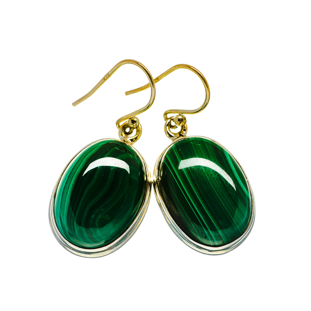 Malachite Earrings handcrafted by Anasilvercos - EARR403500