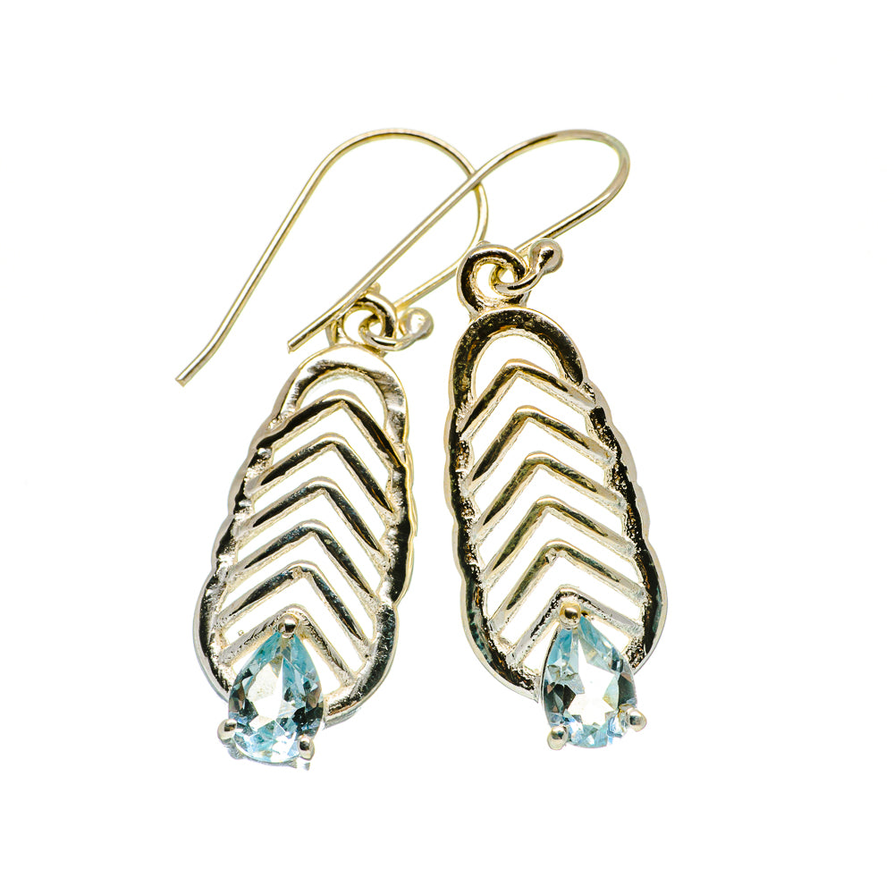Blue Topaz Earrings handcrafted by Anasilvercos - EARR403810