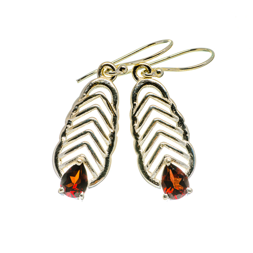 Garnet Earrings handcrafted by Anasilvercos - EARR404382