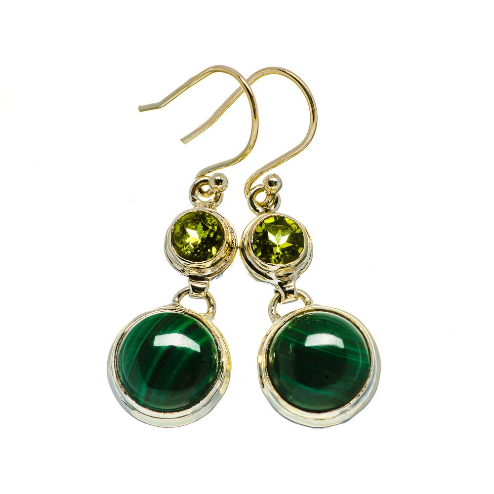 Malachite Earrings handcrafted by Anasilvercos - EARR404708
