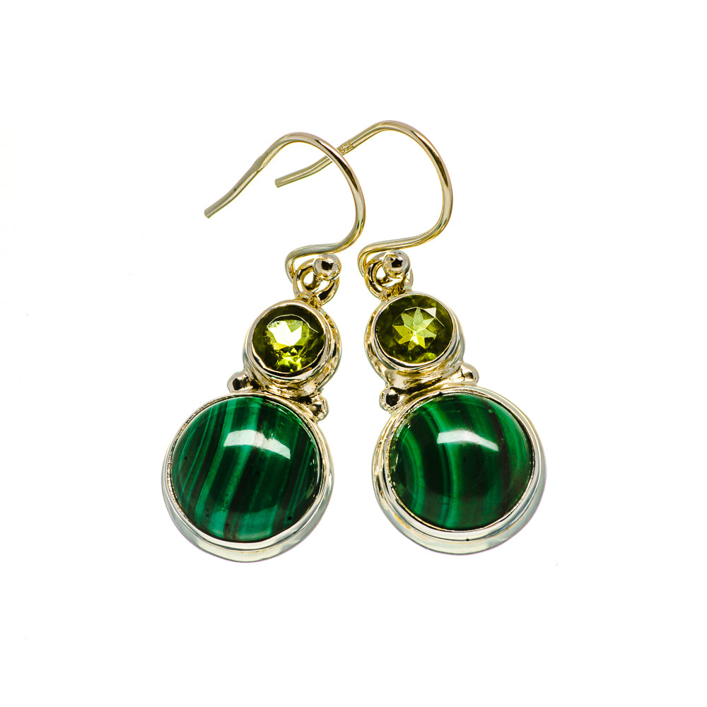 Malachite Earrings handcrafted by Anasilvercos - EARR404711